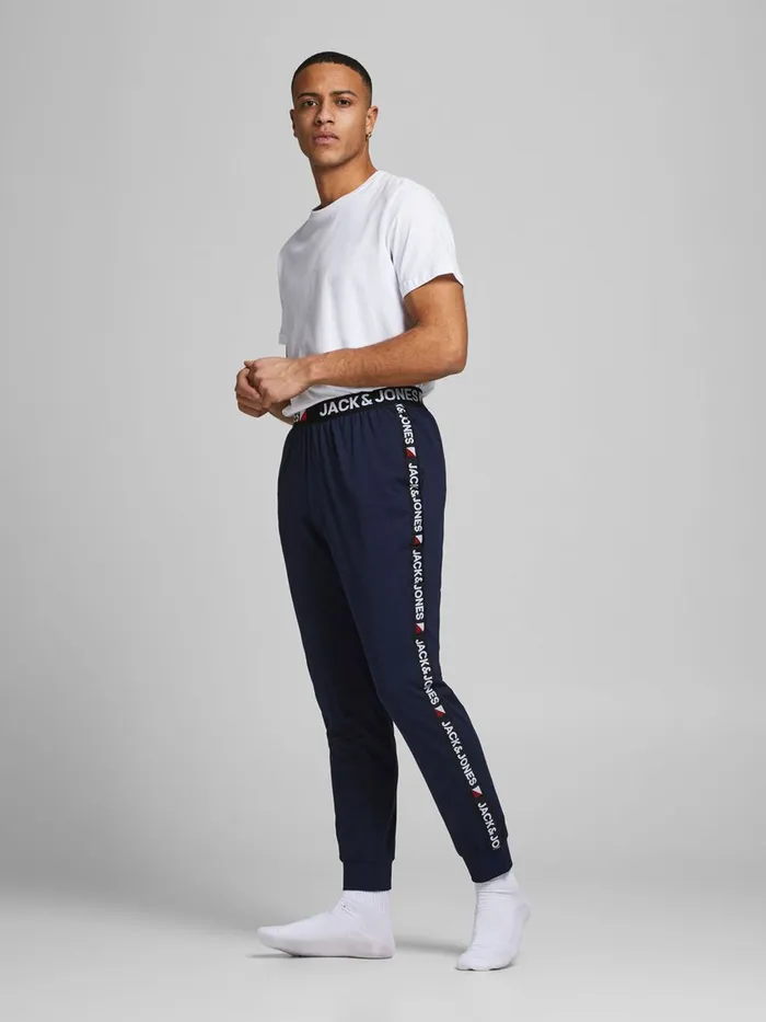 Trousers JACK and JONES Mens LOUNGEWEAR SWEATPANTS Blue Navy Blazer For Sale