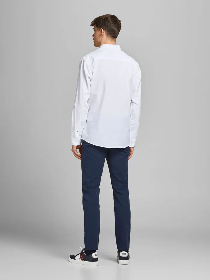 Trousers JACK and JONES Mens MARCO FRED AMA CHINOS Blue Navy Blazer