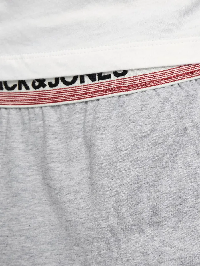 Trousers JACK and JONES Mens TWOPIECE LOUNGEWEAR Grey Light Grey Melange