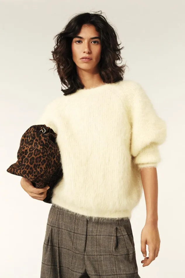 Twisted Back Sweater Fill Pink Women Baandsh Sweaters and Cardigans