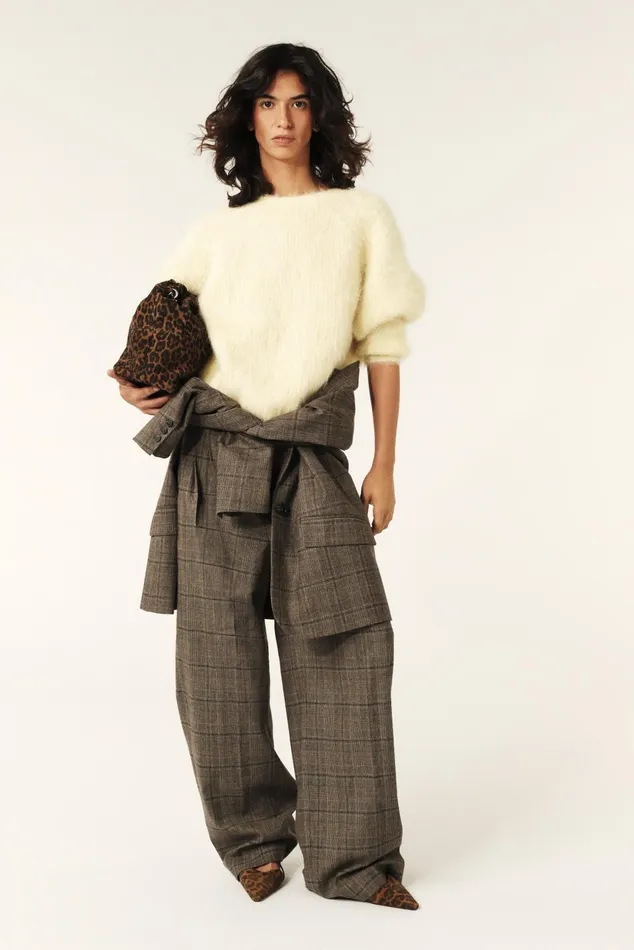 Twisted Back Sweater Fill Pink Women Baandsh Sweaters and Cardigans