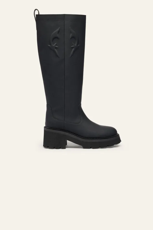 Urban Style Boots Claine Black Women Baandsh Shoes