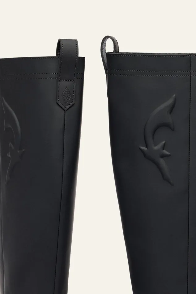 Urban Style Boots Claine Black Women Baandsh Shoes