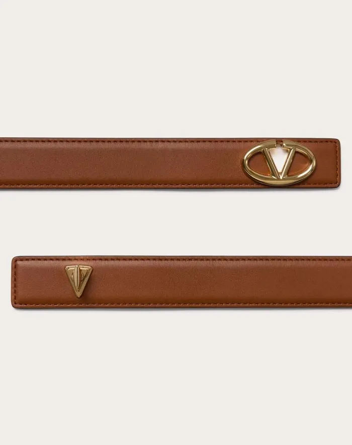 Valentino Belts Woman The Bold Edition Vlogo Calfskin Belt 30 Mm For Woman In Black Black Valentino Belts Woman The Bold Edition Vlogo Calfskin Belt 30 Mm For Woman In Black Black