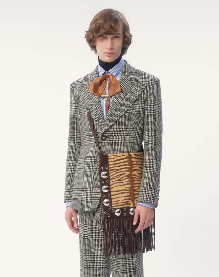Valentino Coats And Blazers Man Singlebreasted Wool Jacket With Check Pattern On Houndstooth For Man In Ivoryblack Ivoryblack Valentino Coats And Blazers Man Singlebreasted Wool Jacket With Check Pattern On Houndstooth For Man In Ivoryblack Ivoryblack