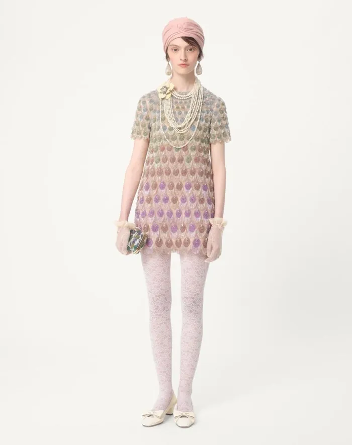 Valentino Dresses Woman Short Embroidered Organza Dress For Woman In Poudremulticolour Poudremulticolour Valentino Dresses Woman Short Embroidered Organza Dress For Woman In Poudremulticolour Poudremulticolour