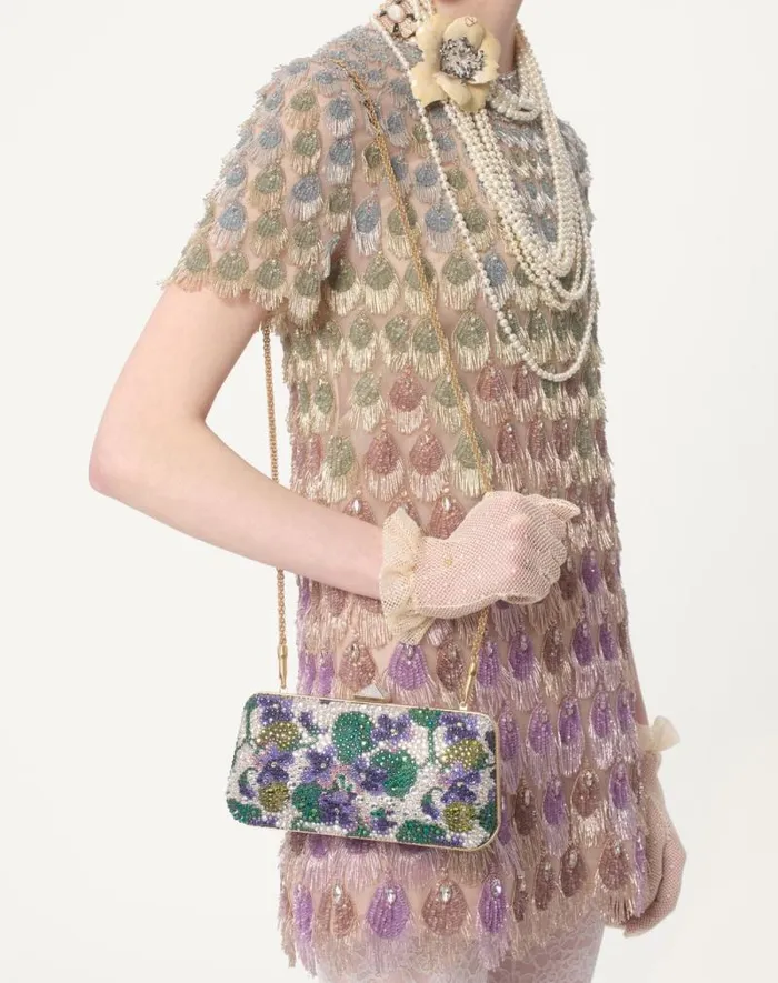 Valentino Dresses Woman Short Embroidered Organza Dress For Woman In Poudremulticolour Poudremulticolour Valentino Dresses Woman Short Embroidered Organza Dress For Woman In Poudremulticolour Poudremulticolour