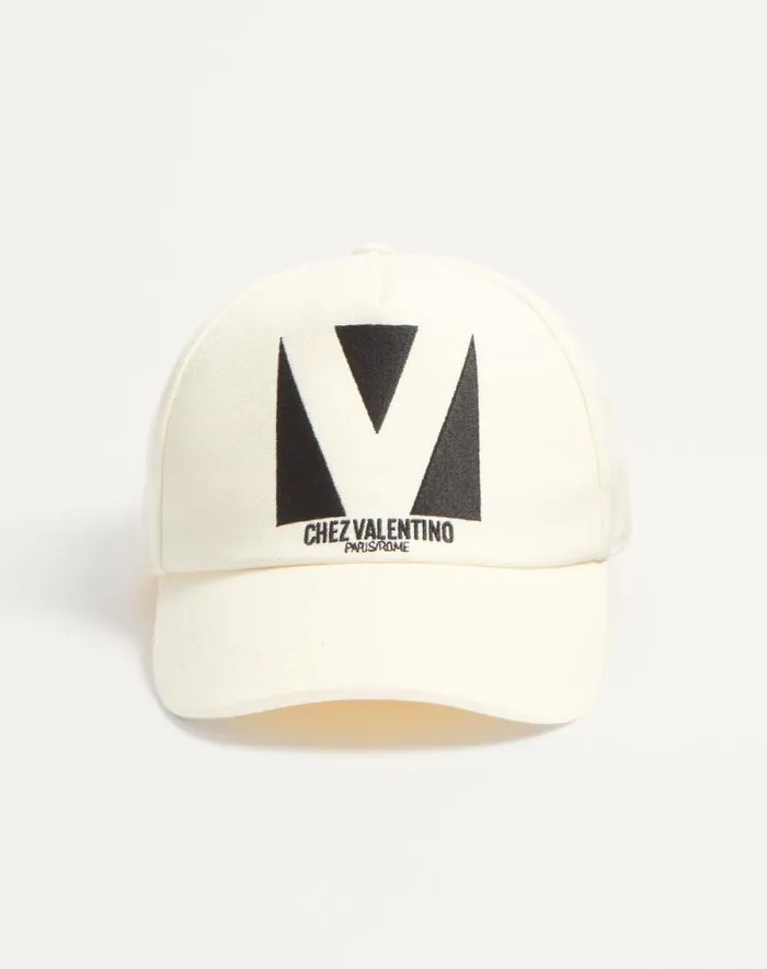 Valentino Hats And Gloves WomanMan Chez Valentino Cotton Baseball Cap With Embroidery For Man In Pinkbutter Pinkbutter Valentino Hats And Gloves WomanMan Chez Valentino Cotton Baseball Cap With Embroidery For Man In Pinkbutter Pinkbutter