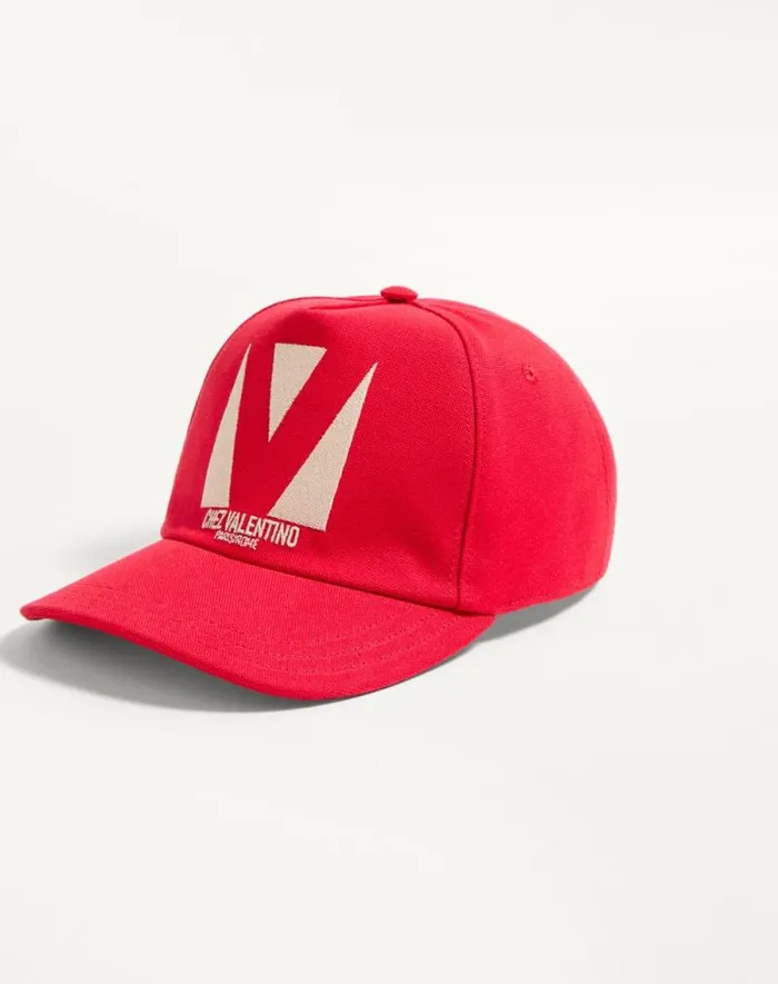 Valentino Hats And Gloves WomanMan Chez Valentino Cotton Baseball Cap With Embroidery For Man In Pinkbutter Pinkbutter Valentino Hats And Gloves WomanMan Chez Valentino Cotton Baseball Cap With Embroidery For Man In Pinkbutter Pinkbutter