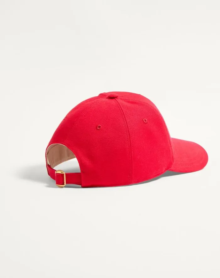 Valentino Hats And Gloves WomanMan Chez Valentino Cotton Baseball Cap With Embroidery For Man In Pinkbutter Pinkbutter Valentino Hats And Gloves WomanMan Chez Valentino Cotton Baseball Cap With Embroidery For Man In Pinkbutter Pinkbutter