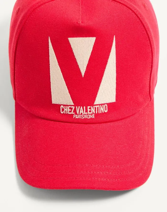 Valentino Hats And Gloves WomanMan Chez Valentino Cotton Baseball Cap With Embroidery For Man In Pinkbutter Pinkbutter Valentino Hats And Gloves WomanMan Chez Valentino Cotton Baseball Cap With Embroidery For Man In Pinkbutter Pinkbutter