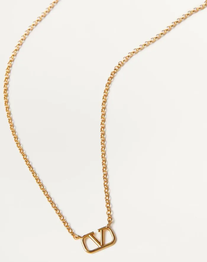 Valentino Jewelry Man Vlogo Signature Metal Necklace For Man In Palladium Palladium Valentino Jewelry Man Vlogo Signature Metal Necklace For Man In Palladium Palladium