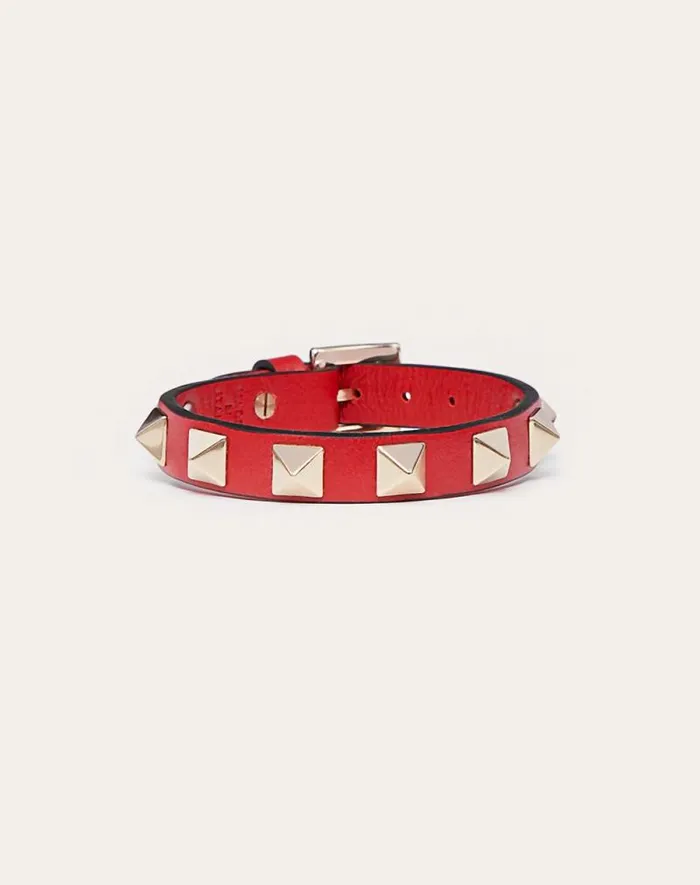 Valentino Jewelry Woman Rockstud Bracelet For Woman In Light Ivory Light Ivory Valentino Jewelry Woman Rockstud Bracelet For Woman In Light Ivory Light Ivory