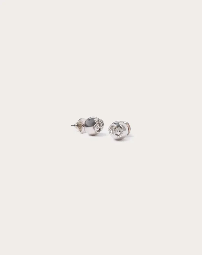 Valentino Jewelry Woman Vlogo Signature Metal And Swarovski Crystal Earrings For Woman In Palladiumcrystal Palladiumcrystal Valentino Jewelry Woman Vlogo Signature Metal And Swarovski Crystal Earrings For Woman In Palladiumcrystal Palladiumcrystal