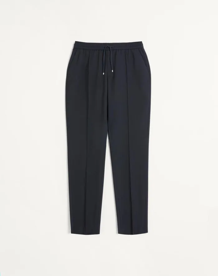 Valentino Pants And Shorts Man Wool Pants For Man In Black Black Valentino Pants And Shorts Man Wool Pants For Man In Black Black