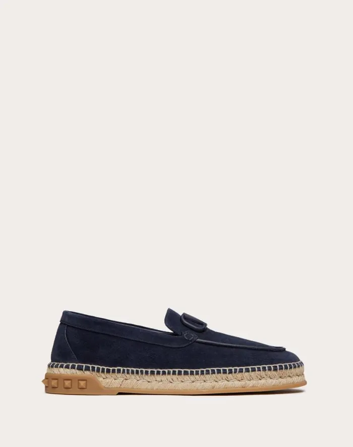 Valentino Sandals Man Leisure Flows Espadrilles In Split Leather For Man In Beige Beige Valentino Sandals Man Leisure Flows Espadrilles In Split Leather For Man In Beige Beige