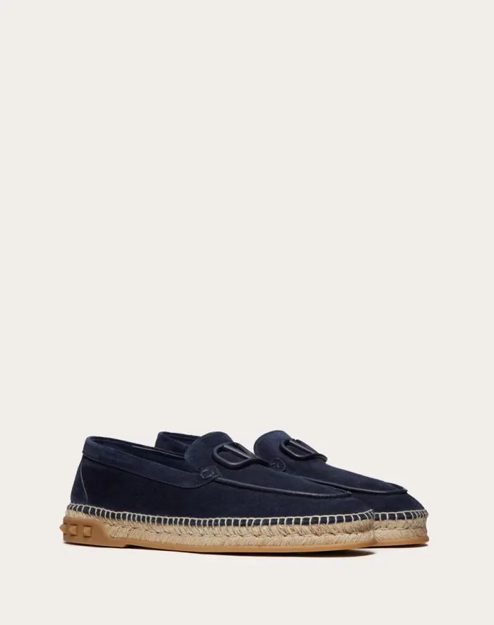 Valentino Sandals Man Leisure Flows Espadrilles In Split Leather For Man In Beige Beige Valentino Sandals Man Leisure Flows Espadrilles In Split Leather For Man In Beige Beige