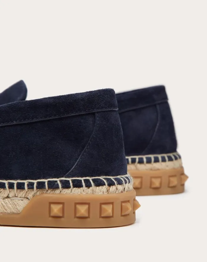 Valentino Sandals Man Leisure Flows Espadrilles In Split Leather For Man In Beige Beige Valentino Sandals Man Leisure Flows Espadrilles In Split Leather For Man In Beige Beige
