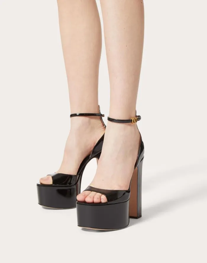 Valentino Sandals Woman Valentino Garavani Tango Patent Leather Platform Sandal 155mm For Woman In Rose Cannelle Rose Cannelle Valentino Sandals Woman Valentino Garavani Tango Patent Leather Platform Sandal 155mm For Woman In Rose Cannelle Rose Cannelle