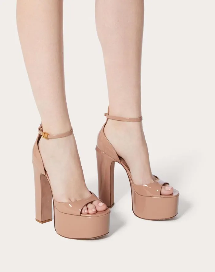 Valentino Sandals Woman Valentino Garavani Tango Patent Leather Platform Sandal 155mm For Woman In Rose Cannelle Rose Cannelle Valentino Sandals Woman Valentino Garavani Tango Patent Leather Platform Sandal 155mm For Woman In Rose Cannelle Rose Cannelle