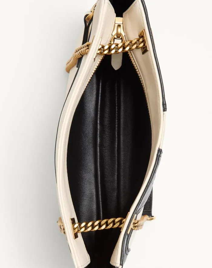 Valentino Shoulder Bags WomanMan Valentino Garavani Viva Superstar Small Nappa Leather Shopping Bag For Woman In Blackbrown Blackbrown