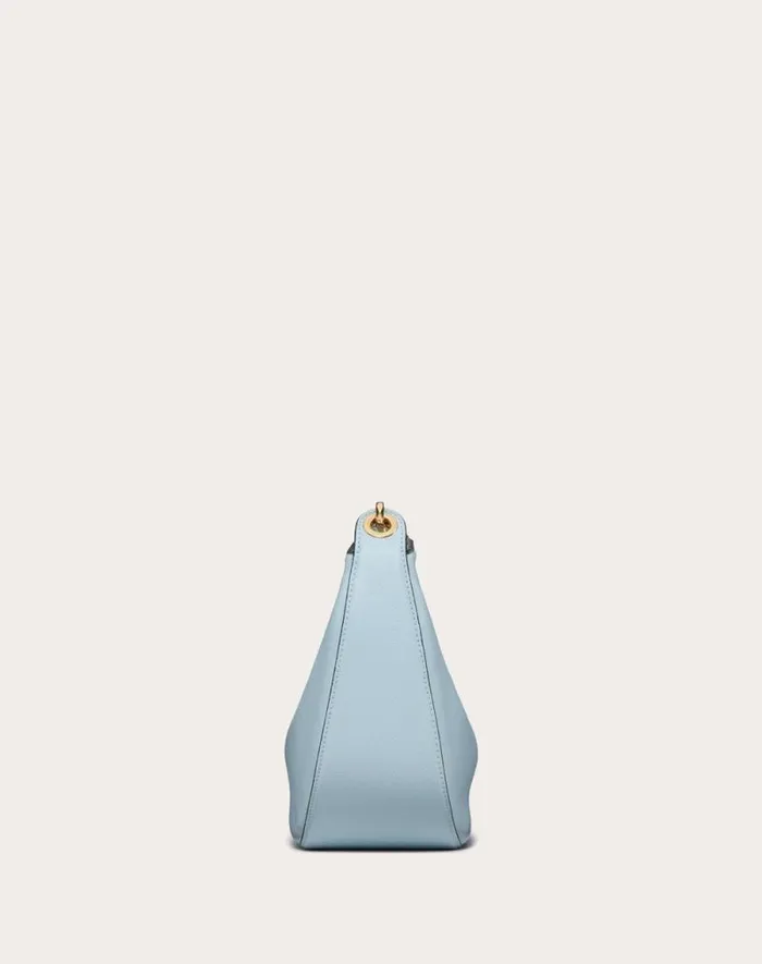 Valentino Shoulder Bags Woman Small Vlogo Moon Hobo Bag In Grainy Calfskin With Chain For Woman In Black Black Valentino Shoulder Bags Woman Small Vlogo Moon Hobo Bag In Grainy Calfskin With Chain For Woman In Black Black