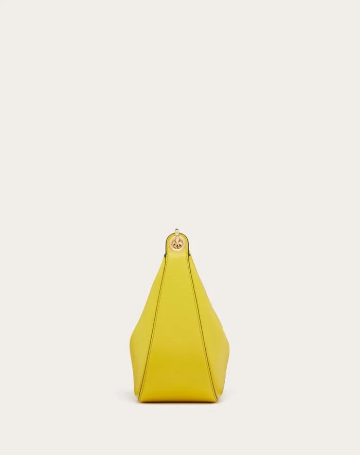 Valentino Shoulder Bags Woman Small Vlogo Moon Hobo Bag In Grainy Calfskin With Chain For Woman In Black Black Valentino Shoulder Bags Woman Small Vlogo Moon Hobo Bag In Grainy Calfskin With Chain For Woman In Black Black