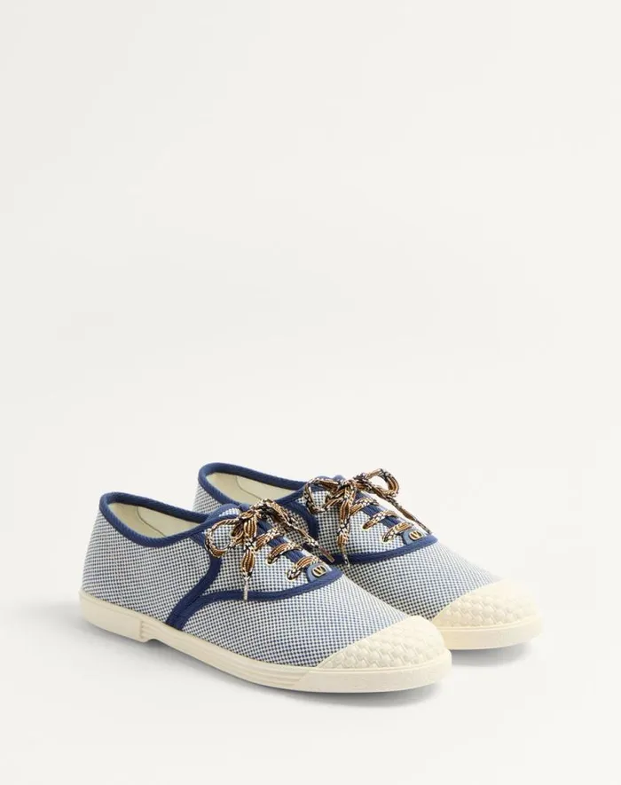 Valentino Sneakers Man Bay By Bay Fabric Sneaker For Man In Tobacco Tobacco Valentino Sneakers Man Bay By Bay Fabric Sneaker For Man In Tobacco Tobacco