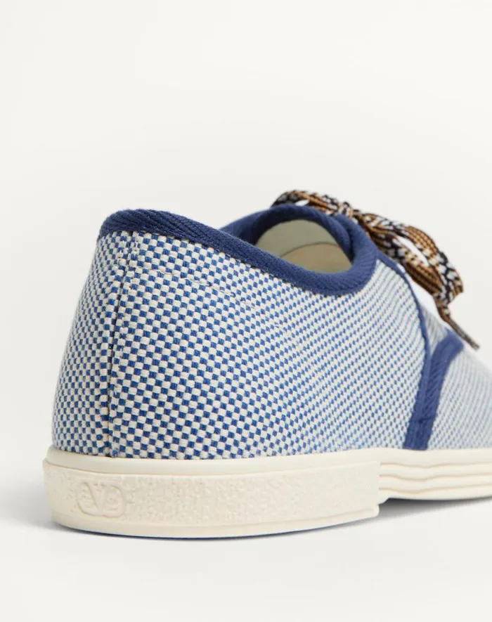Valentino Sneakers Man Bay By Bay Fabric Sneaker For Man In Tobacco Tobacco Valentino Sneakers Man Bay By Bay Fabric Sneaker For Man In Tobacco Tobacco