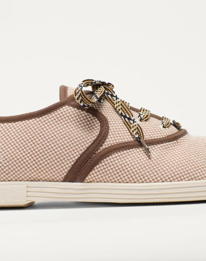 Valentino Sneakers Man Bay By Bay Fabric Sneaker For Man In Tobacco Tobacco Valentino Sneakers Man Bay By Bay Fabric Sneaker For Man In Tobacco Tobacco
