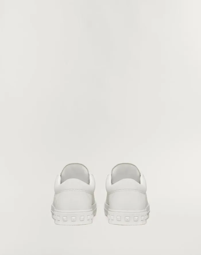 Valentino Sneakers Man Cityplanet Calfskin Sneaker For Man In White White Valentino Sneakers Man Cityplanet Calfskin Sneaker For Man In White White