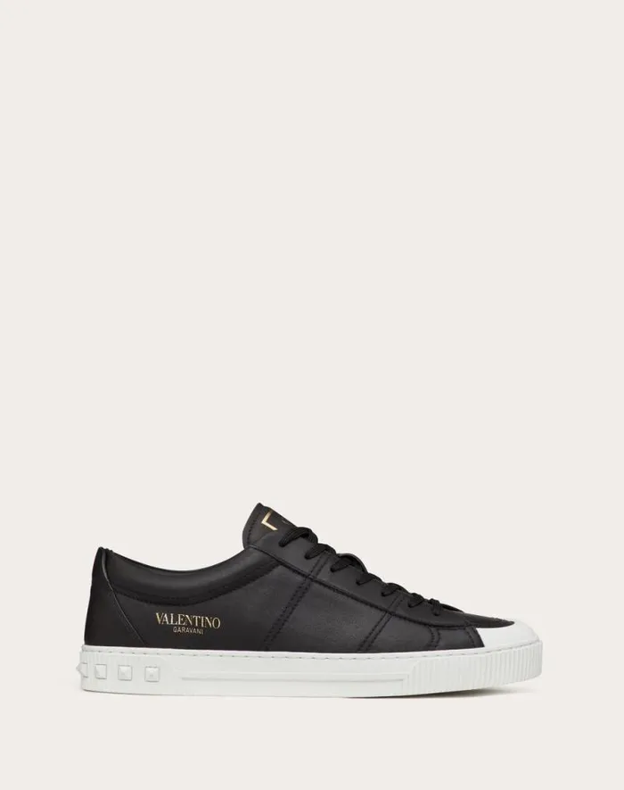 Valentino Sneakers Man Cityplanet Calfskin Sneaker For Man In White White Valentino Sneakers Man Cityplanet Calfskin Sneaker For Man In White White