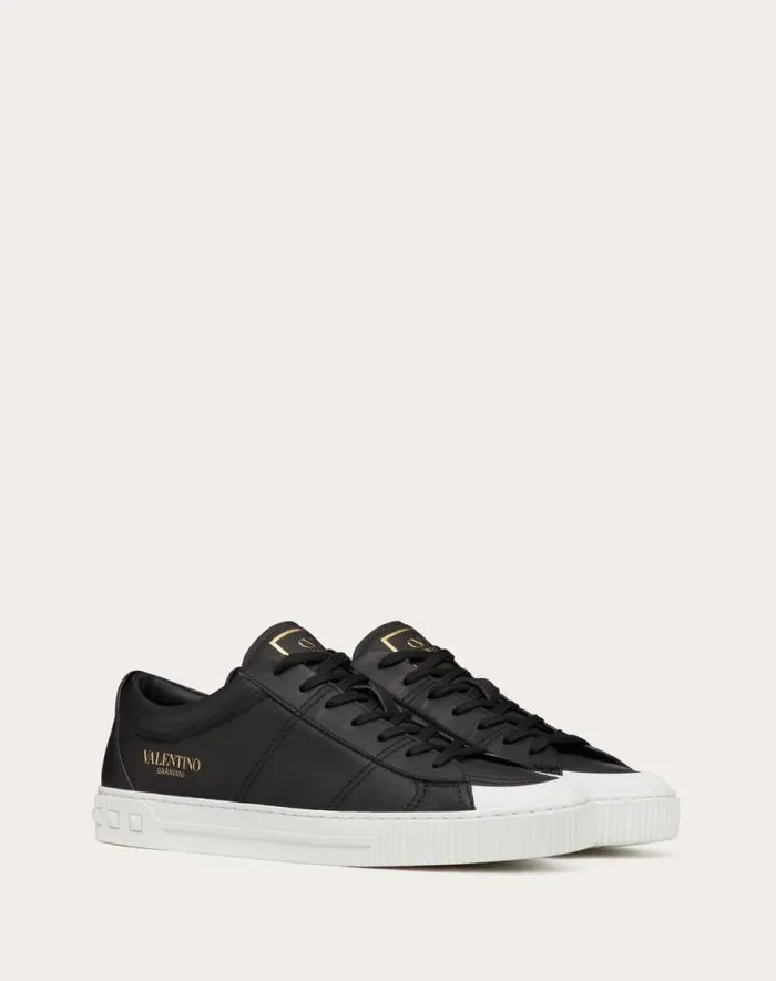 Valentino Sneakers Man Cityplanet Calfskin Sneaker For Man In White White Valentino Sneakers Man Cityplanet Calfskin Sneaker For Man In White White