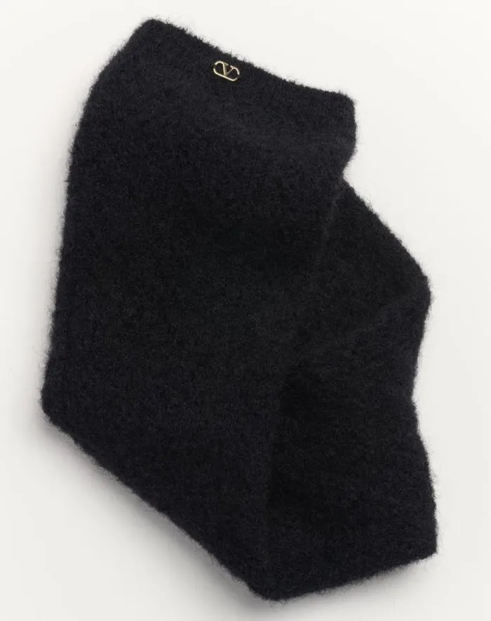 Valentino Soft Accessories Woman Mohair Socks For Woman In Black Black Valentino Soft Accessories Woman Mohair Socks For Woman In Black Black