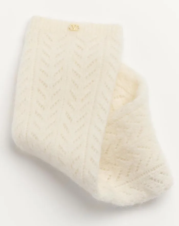 Valentino Soft Accessories Woman Mohair Socks For Woman In Black Black Valentino Soft Accessories Woman Mohair Socks For Woman In Black Black