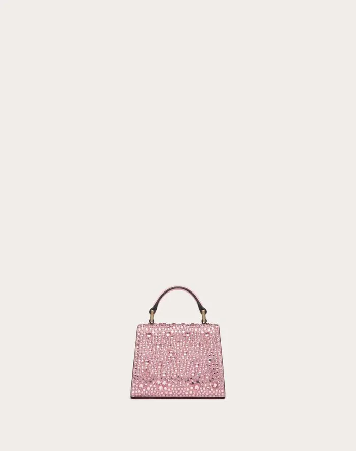 Valentino Top Handle Bags Woman Micro Vsling Embroidered Handbag For Woman In Rosebubble Rosebubble Valentino Top Handle Bags Woman Micro Vsling Embroidered Handbag For Woman In Rosebubble Rosebubble