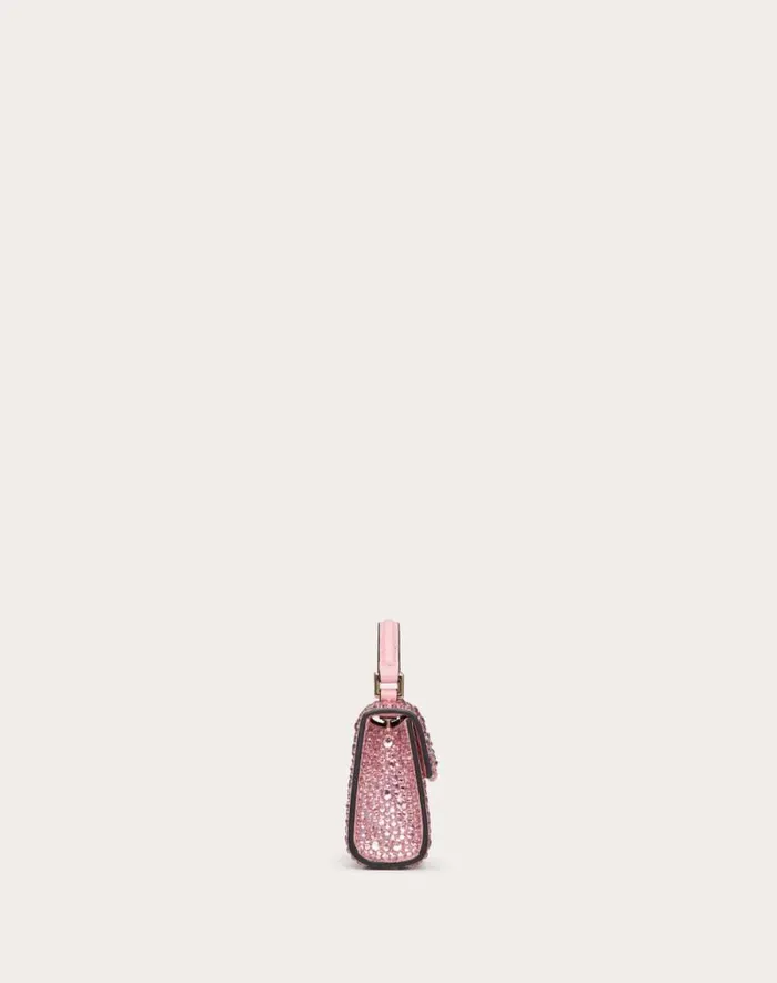 Valentino Top Handle Bags Woman Micro Vsling Embroidered Handbag For Woman In Rosebubble Rosebubble Valentino Top Handle Bags Woman Micro Vsling Embroidered Handbag For Woman In Rosebubble Rosebubble