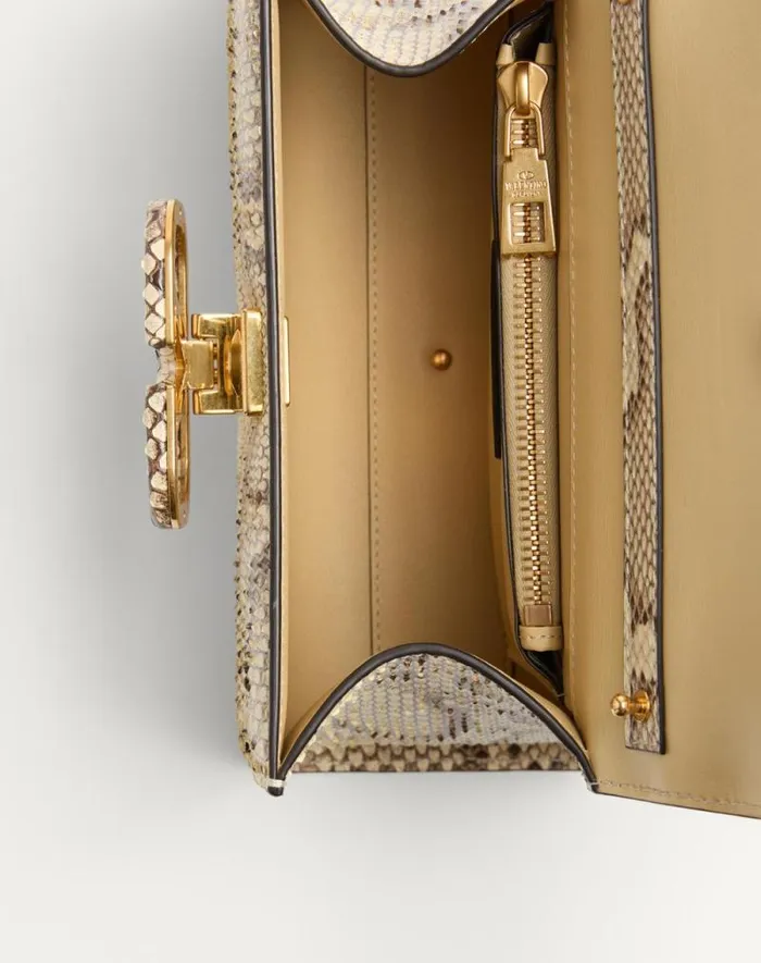 Valentino Top Handle Bags Woman Valentino Garavani Vsling Small Python Handbag For Woman In Ivory Ivory Valentino Top Handle Bags Woman Valentino Garavani Vsling Small Python Handbag For Woman In Ivory Ivory
