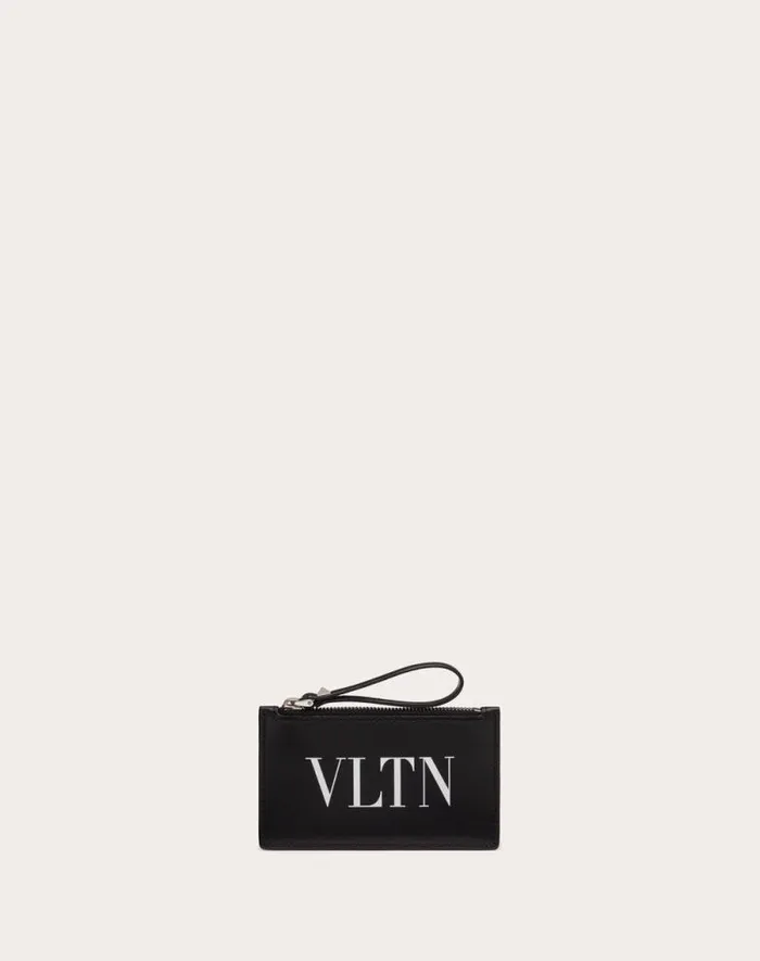 Valentino Wallets And Small Leather Goods Man Vltn Cardholder For Man In Black Black Valentino Wallets And Small Leather Goods Man Vltn Cardholder For Man In Black Black