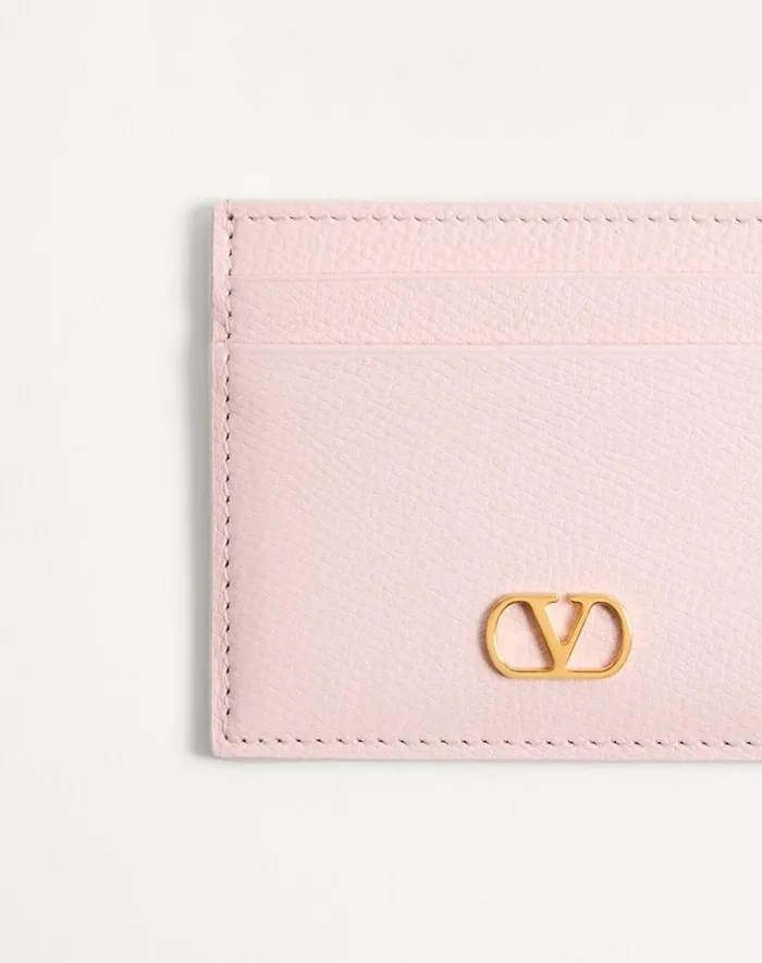 Valentino Wallets And Small Leather Goods Woman Vlogo Signature Grainy Calfskin Card Holder For Woman In Black Black Valentino Wallets And Small Leather Goods Woman Vlogo Signature Grainy Calfskin Card Holder For Woman In Black Black