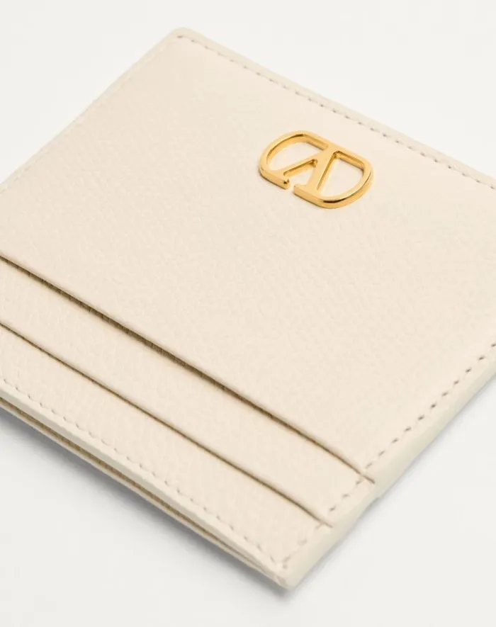 Valentino Wallets And Small Leather Goods Woman Vlogo Signature Grainy Calfskin Card Holder For Woman In Black Black Valentino Wallets And Small Leather Goods Woman Vlogo Signature Grainy Calfskin Card Holder For Woman In Black Black