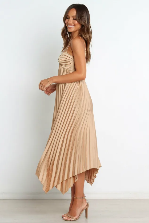 Vikki Dress Gold Dresses Petal and Pup Women