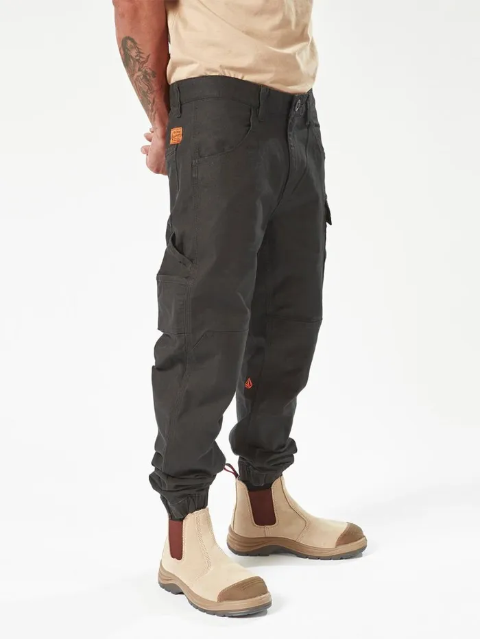 Volcom Workwear Caliper Cuff Pants 8211 Black Mens Volcom Pants