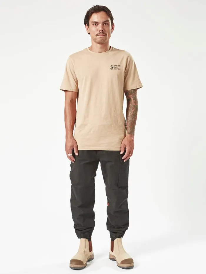Volcom Workwear Caliper Cuff Pants 8211 Black Mens Volcom Pants