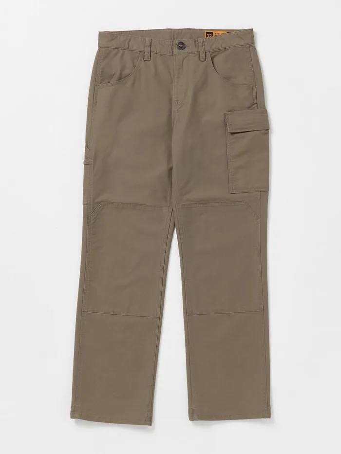 Volcom Workwear Caliper Relaxed Work Pants 8211 Brindle Mens Volcom Pants