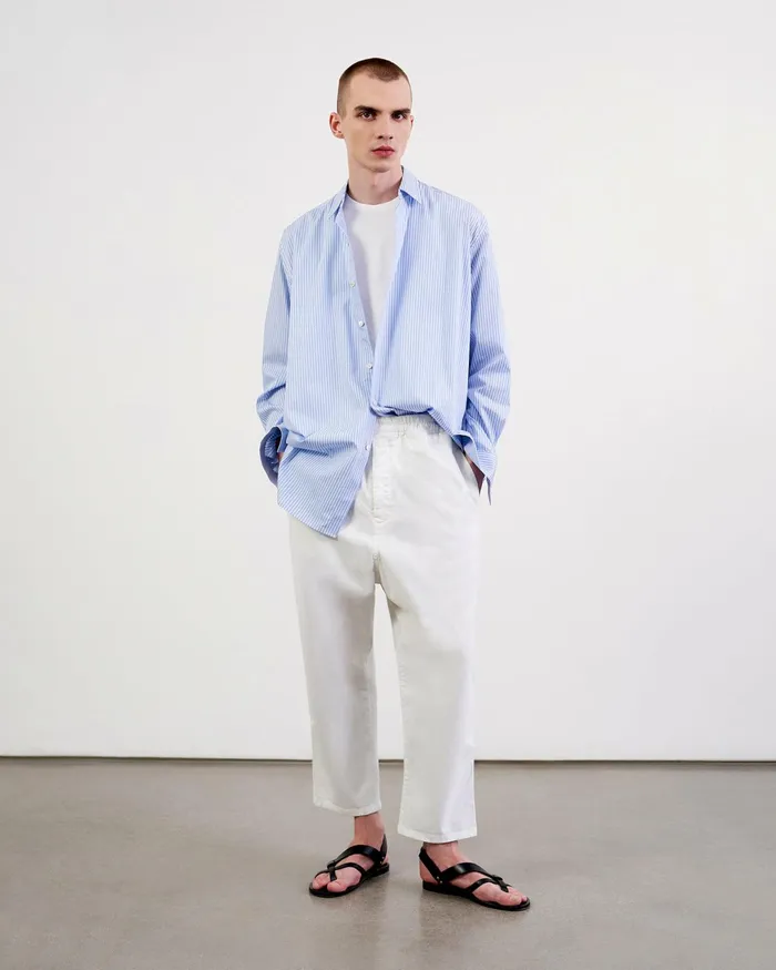 WALKER PANT White Men Nili Lotan Pants and Shorts