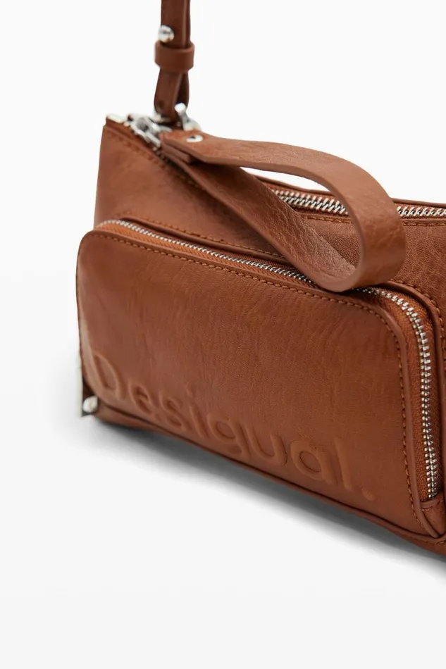 Wallets Women Desigual Logo Mini Bag Brown