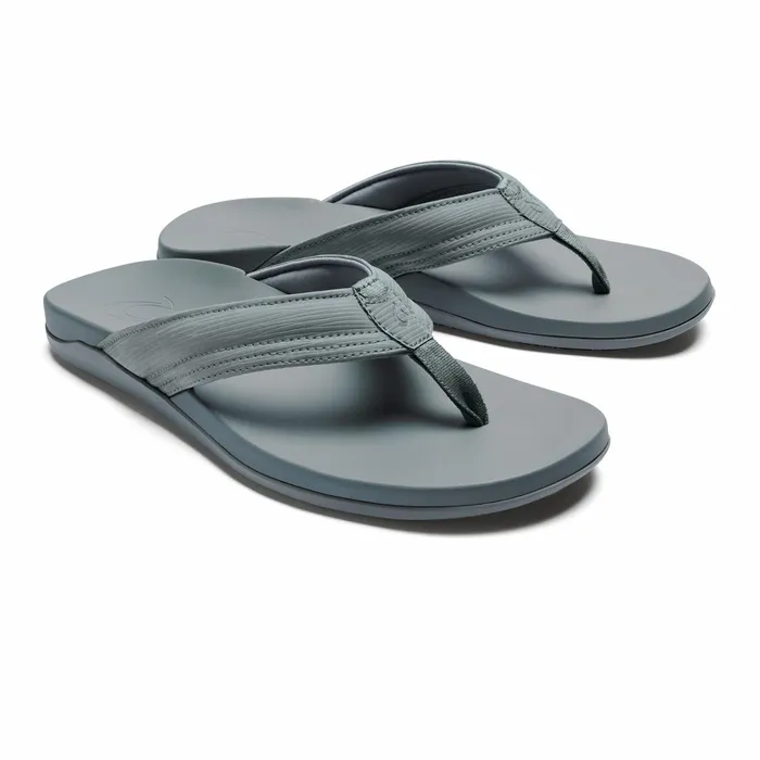 WaterFriendly Men Olukai Maha Recovery Comfortable Beach Sandals 8211 Cooler Grey WaterFriendly Men Olukai Maha Recovery Comfortable Beach Sandals 8211 Cooler Grey