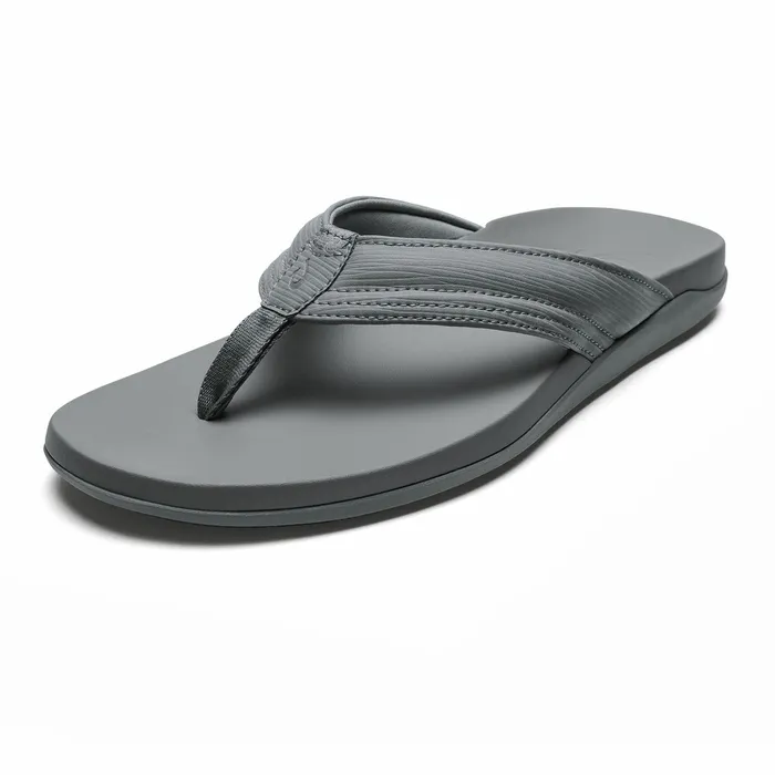 WaterFriendly Men Olukai Maha Recovery Comfortable Beach Sandals 8211 Cooler Grey WaterFriendly Men Olukai Maha Recovery Comfortable Beach Sandals 8211 Cooler Grey