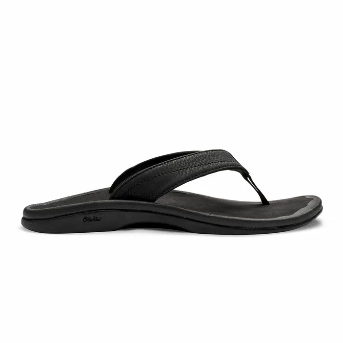 WaterFriendly Women Olukai Ohana Best Selling Beach Sandals 8211 Black